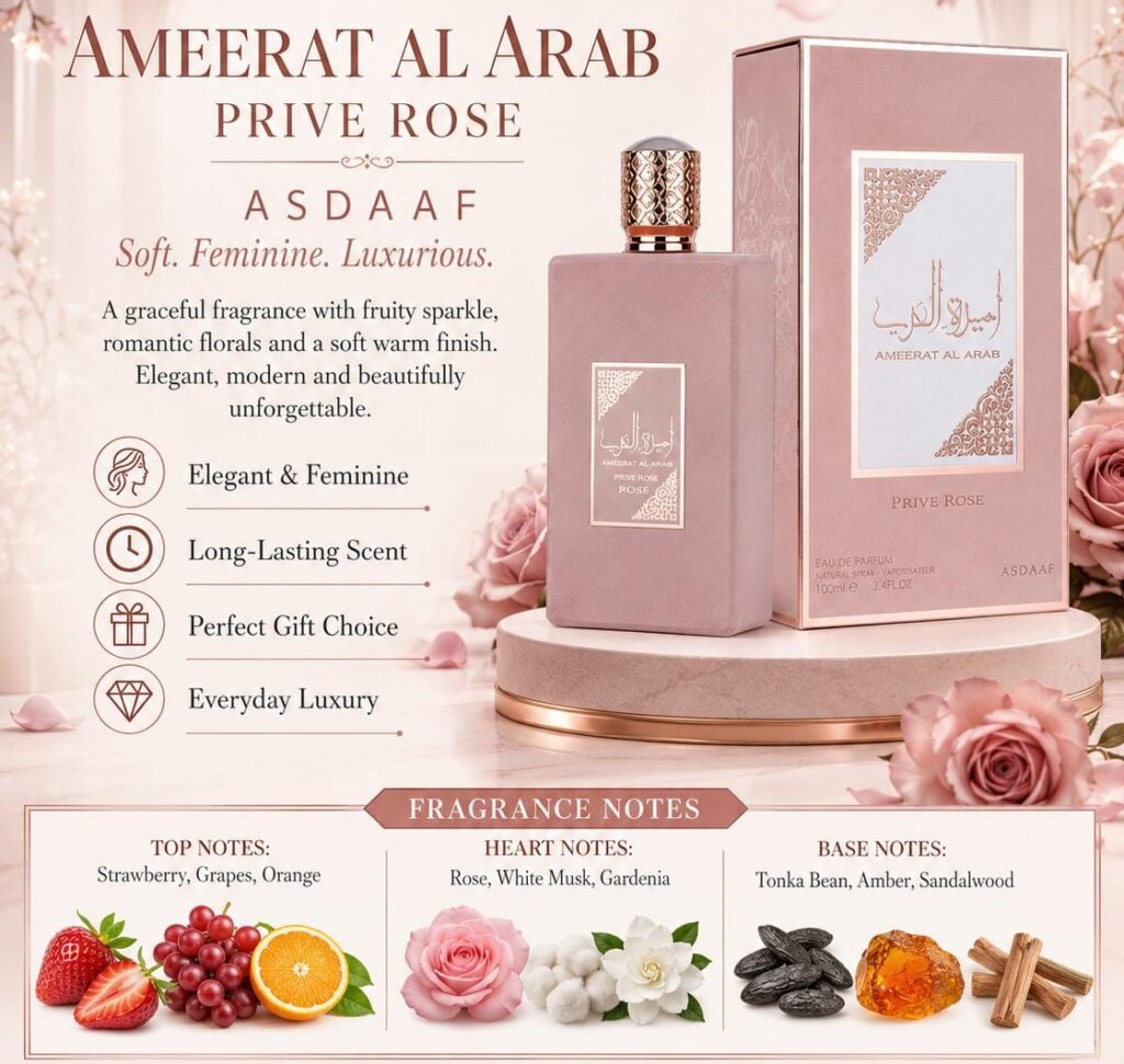 Asdaaf Prive Rose by Ameerat Al Arab
