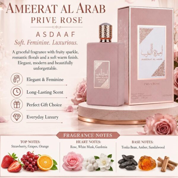 Asdaaf Prive Rose by Ameerat Al Arab