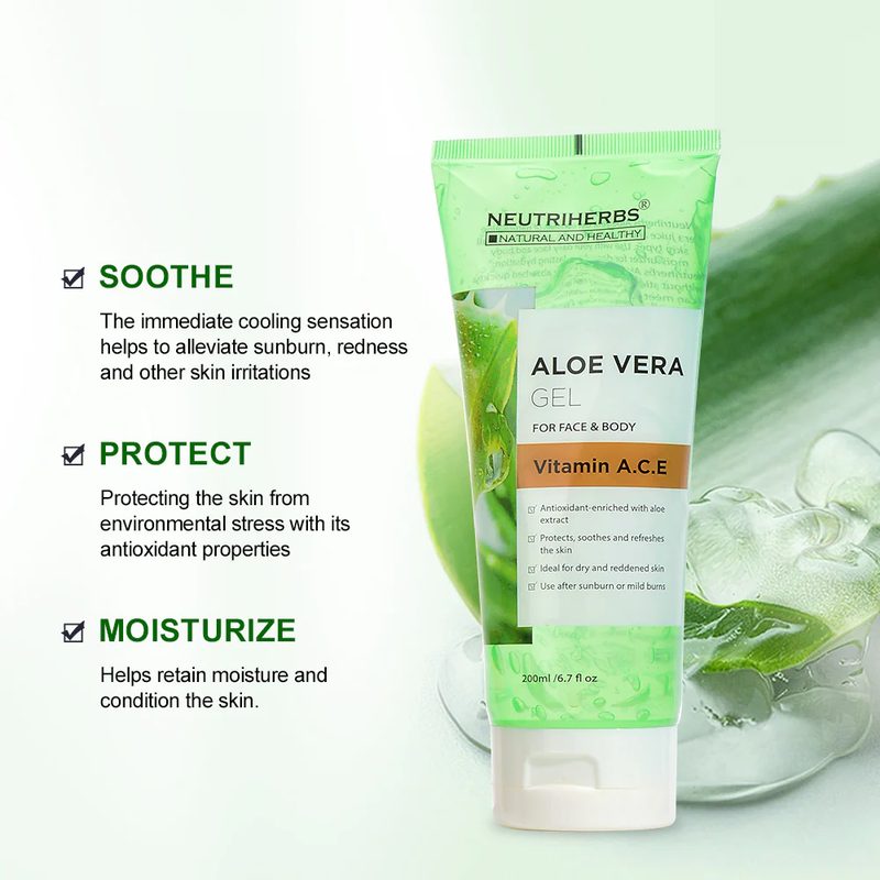 Neutriherbs Aloe Vera Gel with Vitamins A, C & E — view 4