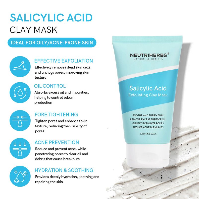 Neutriherbs Salicylic Acid Exfoliating Clay Mask — view 4